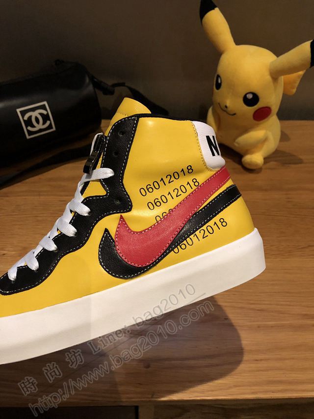 Nike男鞋 2019秋冬 耐克聯名Air Jordan 1最新系列 耐克牛皮休閒高幫男鞋  hdx13074